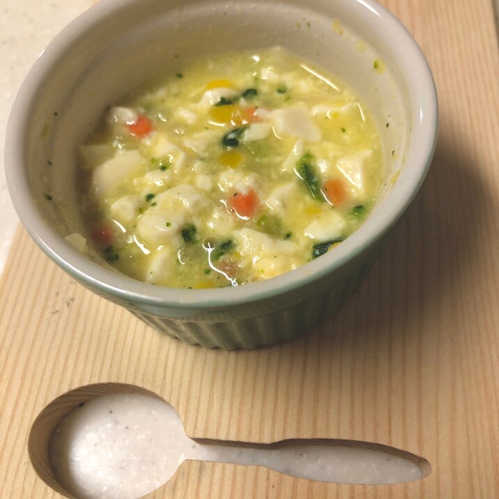 豆腐と野菜のふわとろスープ 離乳食初期 中期 レシピ 作り方 By ロカボ こどもごはん さっちょ 楽天レシピ 豆腐と野菜のふわとろスープ 離乳食初期 中期 レシピ 作り方 By ロカボ こどもごはん さっちょ 楽天レシピ